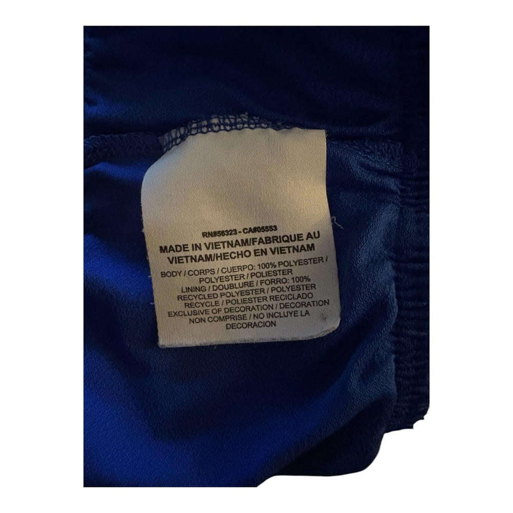 Nike Dri-FIT Women Running Shorts Blue Camo Print Mesh 749462-480 Size M - Picture 9 of 9